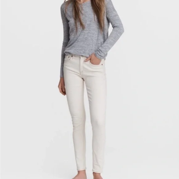 Rag & Bone "Cate” Mid-Rise Ankle Skinny Jeans - Picture 2 of 14